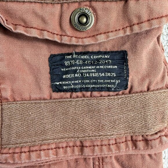 Decibel Distressed Cargo Jeans Pockets Orange Men’s Size 40 x 32 - Picture 2 of 6